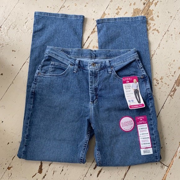 Riders Lee Classic Fit Slender Stretch Jeans 10 M - Picture 1 of 11